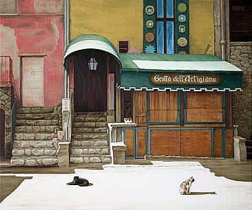 Afternoon Sun - Cats in Portovenere, Italy by Setsuo Hamanaka