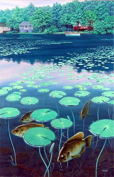 June - Rockbass. Lake Hopatcong, NJ by Setsuo Hamanaka