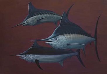 Glandslam - Blue marlin, Black marlin and Striped marlin by Setsuo Hamanaka