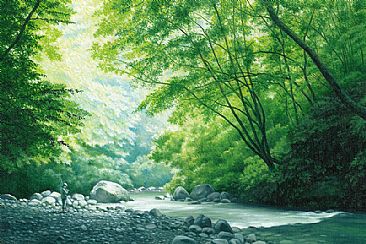 Shishidome - Shishidome River by Setsuo Hamanaka