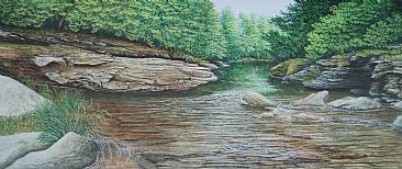 The Laughing Place - Stoney fork Creek by C. Frederick Lawrenson
