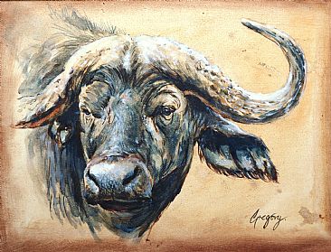 Buffalo - Cape buffalo by Gregory Wellman