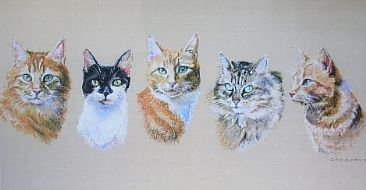 The O'Connor Cats -  by Gregory Wellman