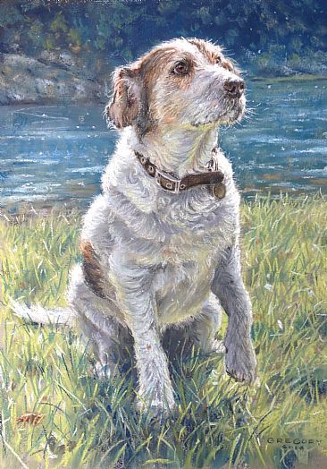 Vinny - Terrier by Gregory Wellman