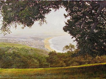 Idyll Above Pismo - landscape by Dennis Curry