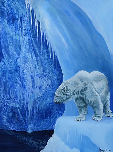 Isolation - polar bear by Thomas Hardcastle