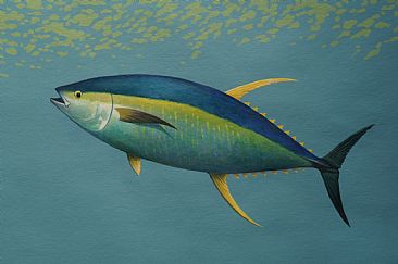 Yellowfin tuna - yellowfin tuna by Richard Ellis