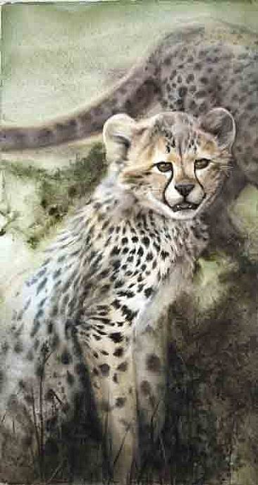 Unwilling Cute - Cheetah cub by Linda Sutton