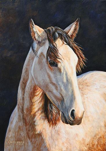 Dawn's Early Light - Yearling horse by Leslie Kirchner