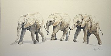 Elephant Calves - Ele Friends 3 - Elephant calves by Lyn Ellison