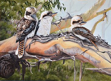 Kookaburras - The Gumtree Gang - Kookaburras by Lyn Ellison