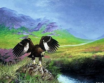 Highland Monarch - Golden eagle  by Pat Watson