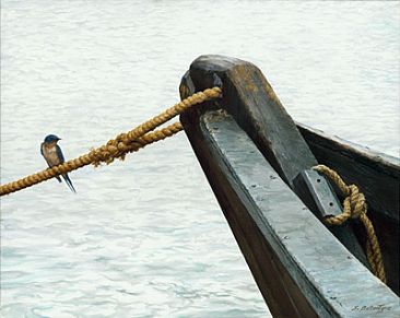 Balancing Act - Swallow & Long Boat by Sheila Ballantyne