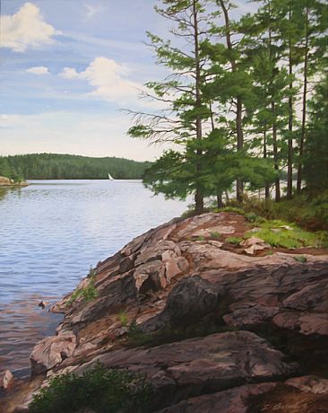 Campsite #4 - Lake Shoreline by Sheila Ballantyne