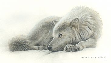 Beautiful Dreamer Remarque - Original Acrylic Painting has been sold. Limited edition canvas giclée print is avilable for $125.00 framed if ordered together with Beautiful Dreamer canvas print above.  by Michael Pape