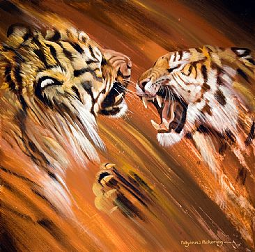Tigers - Painting Art by Pollyanna Pickering