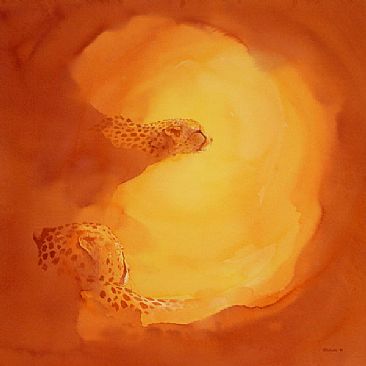 Sun Spots - Cheetahs by Alison Nicholls