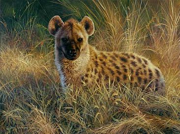 Artists on Spotted Hyena   Painting   Nature Art By Joni Johnson Godsy