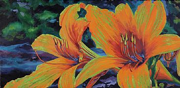 Colors of Summer - Day Lillies by Karin Snoots