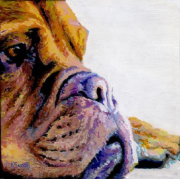 Time Out - Bull Dog by Karin Snoots