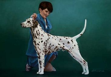 Shellie and Freddie - Australian Champion Pampard Parisian Prince by Pete Marshall