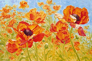 Spanish Dancers - Poppies  by Beth Hoselton