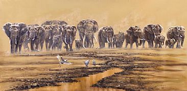 The Arrival - African Wildlife by Peter Blackwell