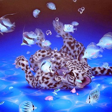 Mother Ocean 4 - White leopard by Kentaro Nishino