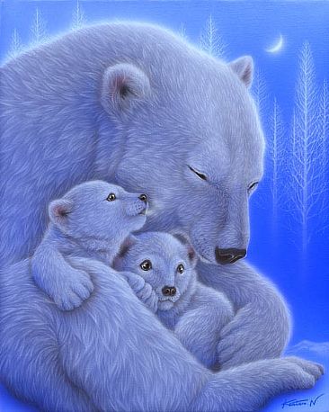 Cuddle - Polar Bear by Kentaro Nishino