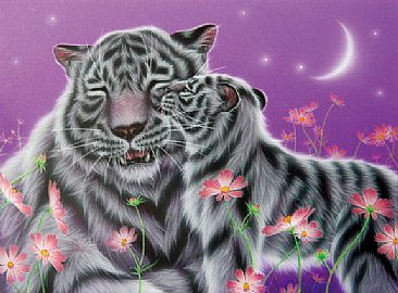 I love you, Mom - White tiger by Kentaro Nishino