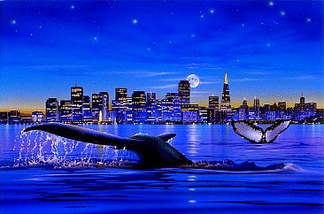 Sailing in the Moonlight  - Whale by Kentaro Nishino