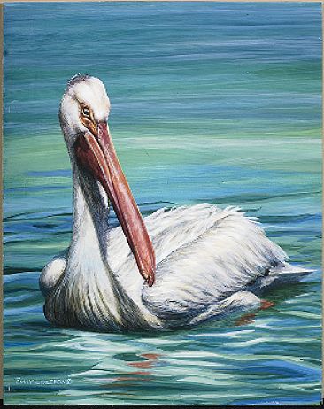 Pelican Triptych #1 -  by Emily Lozeron