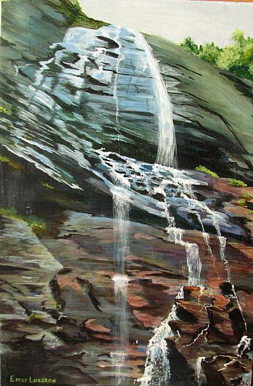 beneath the falls -  by Emily Lozeron