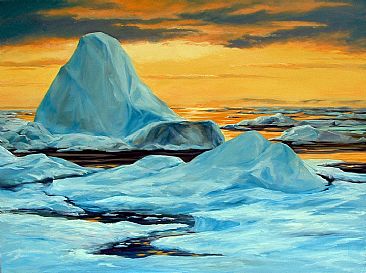 Arctic Sunset - Arctic by RoseMarie Condon
