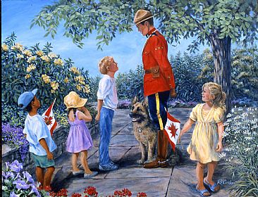 Inspiring Dreams - RCMP Constable, Children by RoseMarie Condon