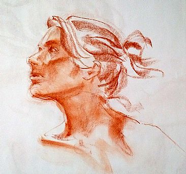 From Life 2 - life drawing by RoseMarie Condon