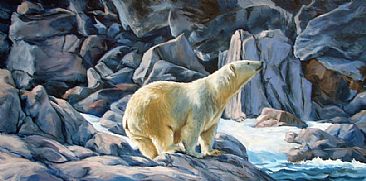 Monumental Island - Polar Bear by RoseMarie Condon