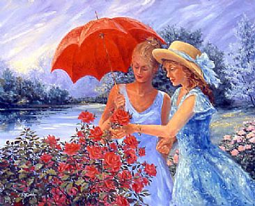Roses of Red - Flowers, Women by RoseMarie Condon