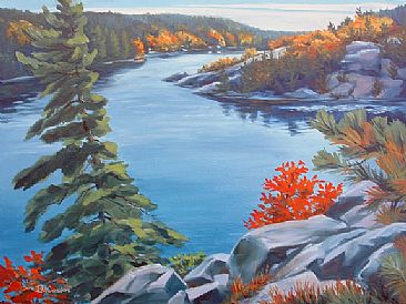 Whitefish River - La Cloche by RoseMarie Condon