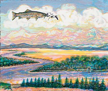 When Trout Dream - Flying dreams of trout by Parks Reece