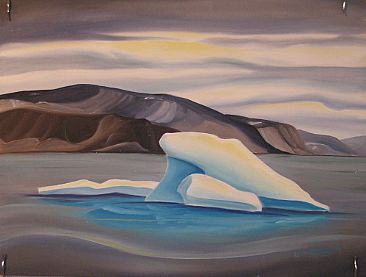 Turquoise Reflections - Arctic Iceberg by Linda Dawn Lang