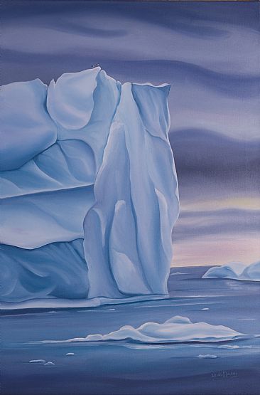 Bird's Eye View - Arctic Iceberg by Linda Dawn Lang