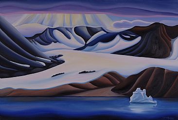 Glaciers Dance - Arctic Mountains and Glaciers by Linda Dawn Lang