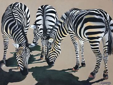 We Three Zed - Zebra by Patsy Lindamood