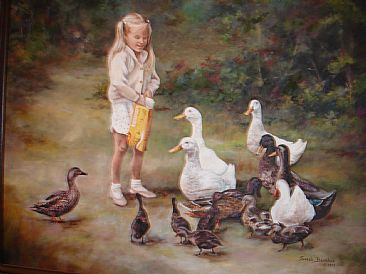 Feeding the Ducks -  by Sarah Baselici