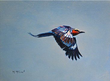 Rolling Along - Lilac Breasted Roller by Michelle McCune