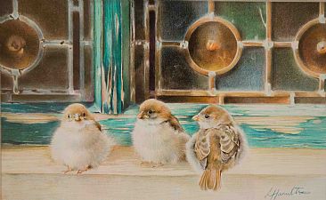 My Family - Sparrows by Lorna Hamilton