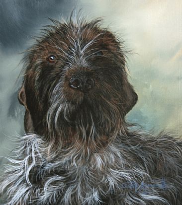 The Elder. (Sold) - Deerhound. by David Prescott