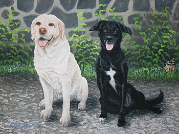 Kirri and Jess (Sold) - Pet Commission. by David Prescott