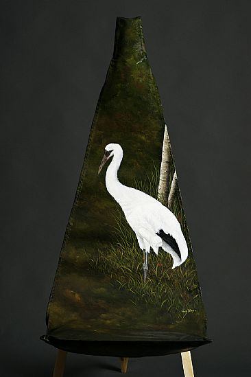 Endangered Whooping Crane - Whooping Crane, Birds, Cranes by Wendy Palmer